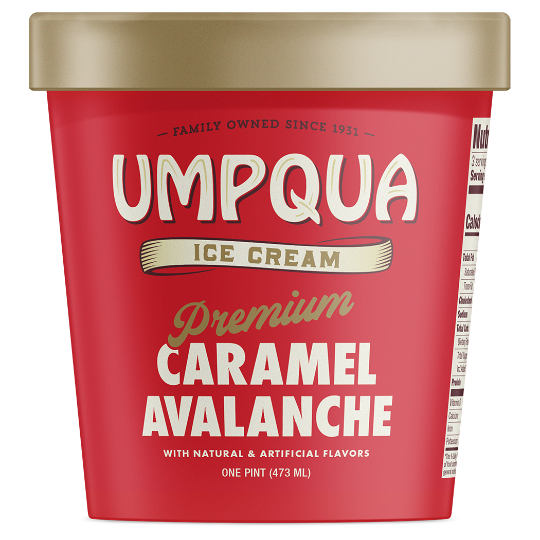Umpqua Ice Cream - Caramel Avalanche Pint