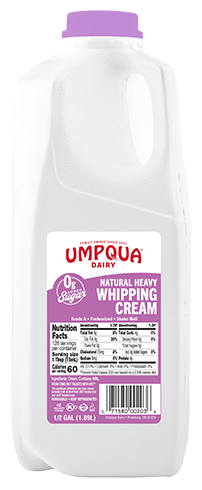Umpqua Dairy Heavy Whipping Cream - Half Gallon Size