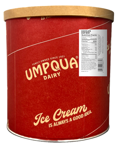 Umpqua Dairy Scoop Shop Ice Cream Chocolate Chip Mint - 3 gallon size
