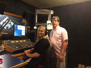 Oregon Dairy Princess Emma Miller at Radio station