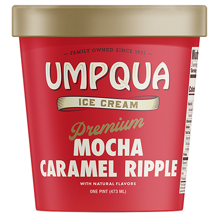 Umpqua Ice Cream - Mocha Caramel Ripple